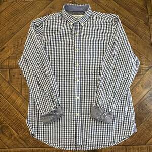 Van Heusen Originals Slim Fit Blue Gingham Button Down Shirt